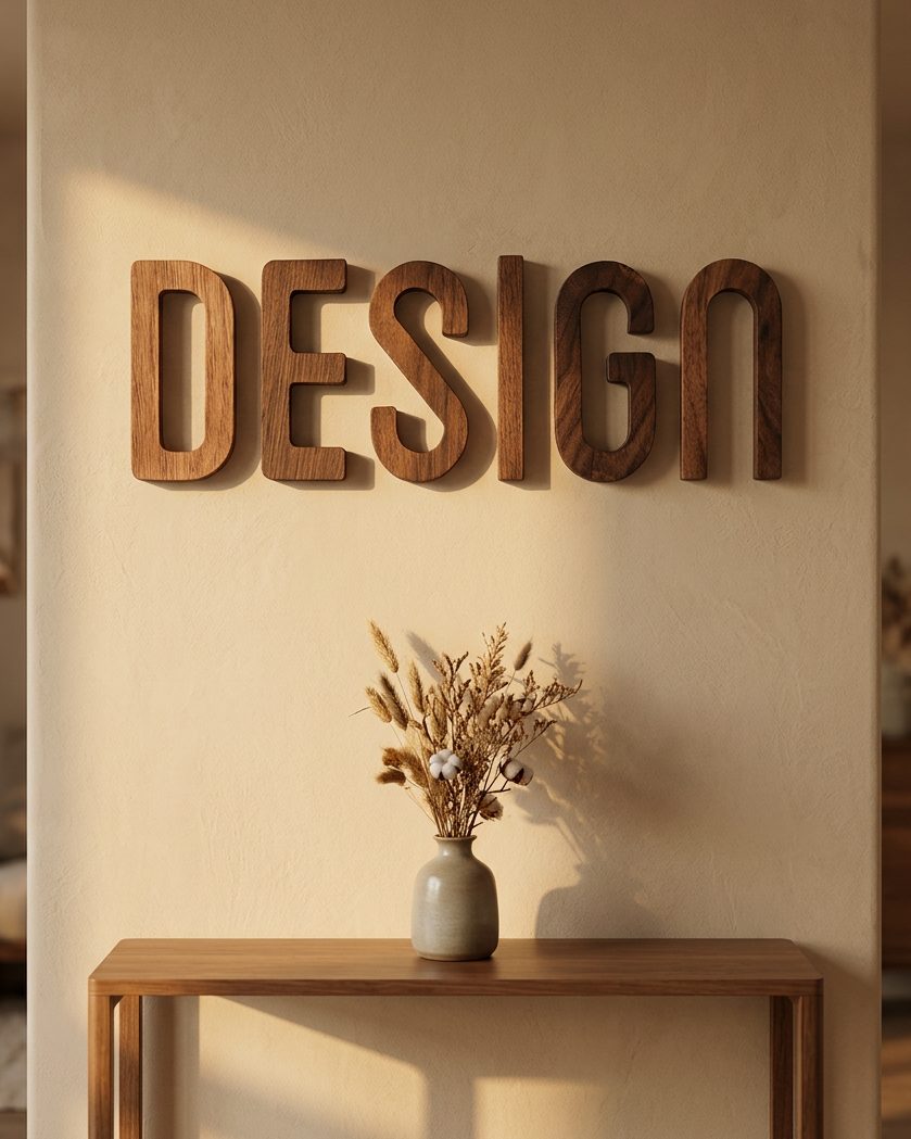 Chữ gỗ decor gắn tường