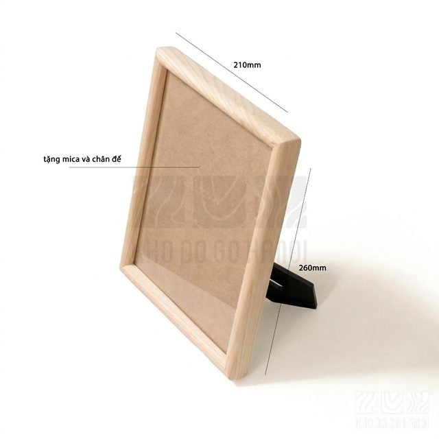 Khung ảnh bo viền 21x26cm màu sáng