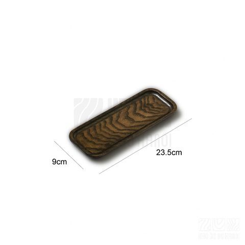 Khay chữ nhật 23,5x9cm màu đen