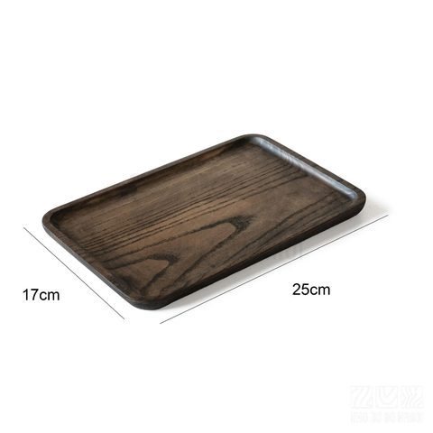 Khay chữ nhật 25x17cm màu đen